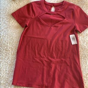 TORRID Raspberry choker T-shirt